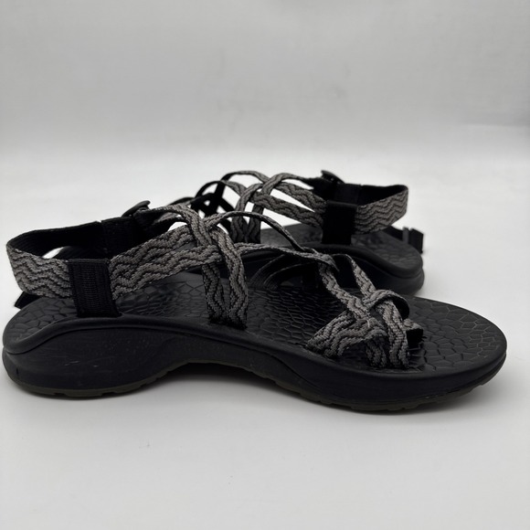 Chaco Womens SZ 7  Updraft EcoTread X2 Outdoor Sandals Black Waves  (J105182) - Picture 5 of 16